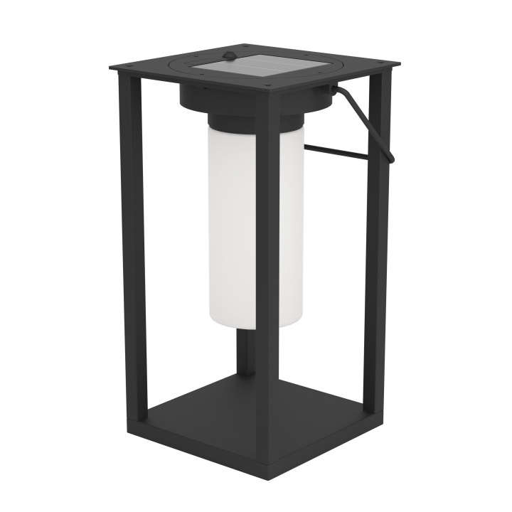 Eglo USIGNI SOLAR LANTERN - Sort/hvid i gruppen HJEM, HUS & HAVE / Elektricitet & Belysning / Udendørs belysning / Havebelysning hos TP E-commerce Nordic AB (D04219)