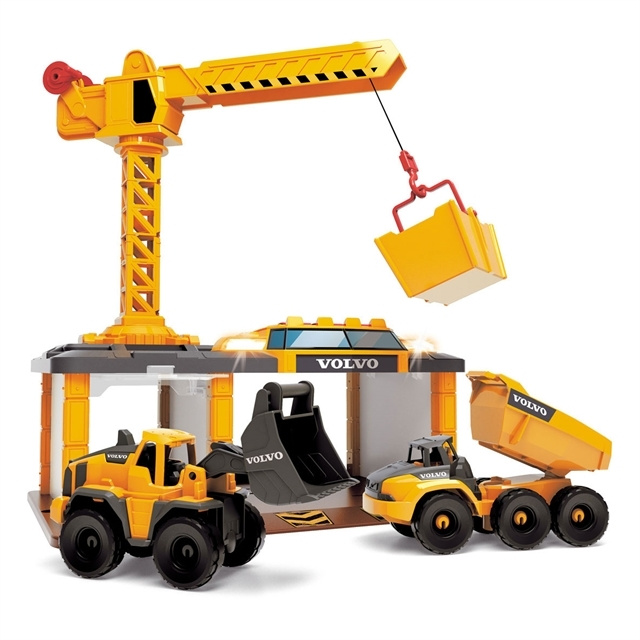 Dickie Toys Volvo Byggeplads (I-203726009) i gruppen LEGETØJ, BØRN & BABY / Legetøj / Legesæt hos TP E-commerce Nordic AB (D04595)