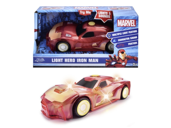 Dickie Toys Marvel Light Hero Iron Man 1:32 (203222002) i gruppen LEGETØJ, BØRN & BABY / Legetøj / Legetøjsbiler hos TP E-commerce Nordic AB (D04876)