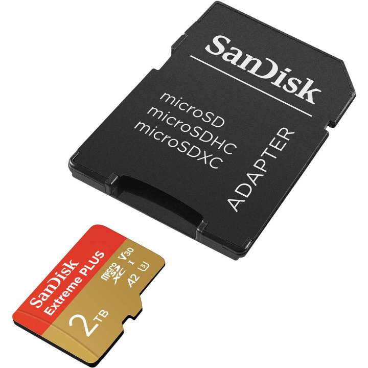 SanDisk MicroSDXC Extreme Plus 2TB UHS-I Med Adapter i gruppen HJEMMEELEKTRONIK / Lagringsmedier / Hukommelseskort / MicroSD/HC/XC hos TP E-commerce Nordic AB (D05361)