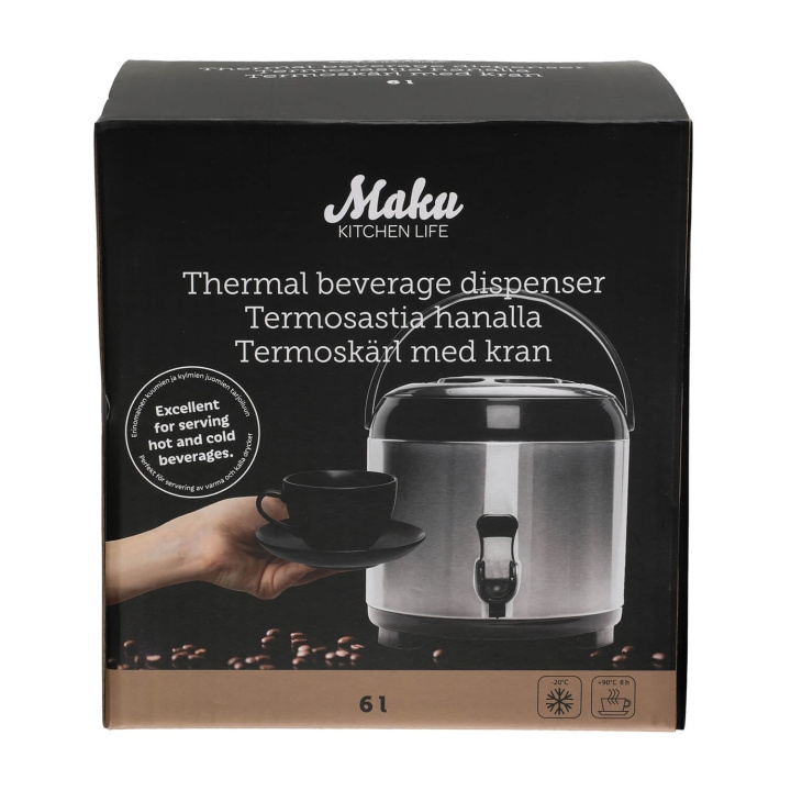 Maku Dispenser Drikkevarer Termo 6 L i gruppen HJEM, HUS & HAVE / Køkkenredskaber / Øvrige køkkenredskaber hos TP E-commerce Nordic AB (D05405)