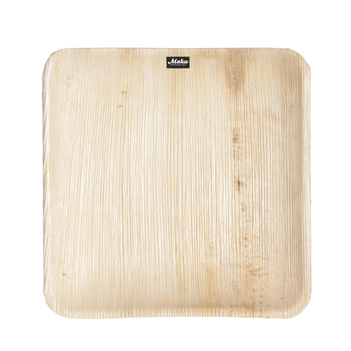 Maku Palm Leaf Plate 20X20 cm 10Pcs i gruppen HJEM, HUS & HAVE / Køkkenredskaber / Øvrige køkkenredskaber hos TP E-commerce Nordic AB (D05416)