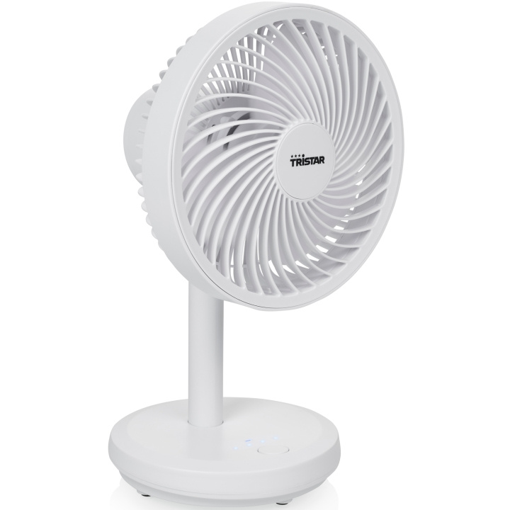 Tristar Laddbar Bordsfläkt Vit i gruppen HJEM, HUS & HAVE / Ventilator & Klima apparater / Ventilatorer hos TP E-commerce Nordic AB (D05492)