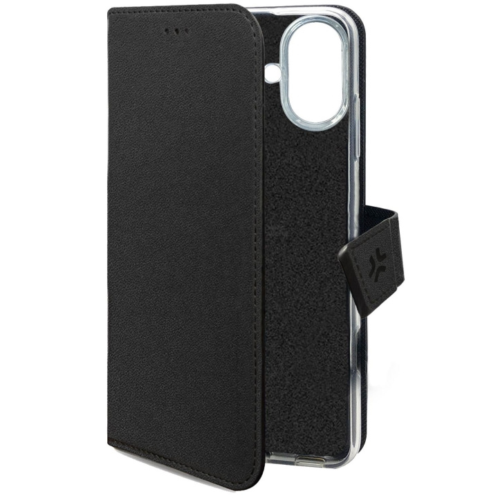 Celly Wally Wallet Case iPhone SE 4 Svart i gruppen SMARTPHONES & TABLETS / Mobil Beskyttelse / Apple / iPhone SE (4th gen) hos TP E-commerce Nordic AB (D05566)