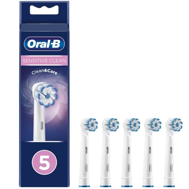 Oral B Sensitive Clean Toothbrush Head 5pc i gruppen SKØNHED & HELSE / Oral pleje / Tilbehør til elektriske tandbørster hos TP E-commerce Nordic AB (D05594)