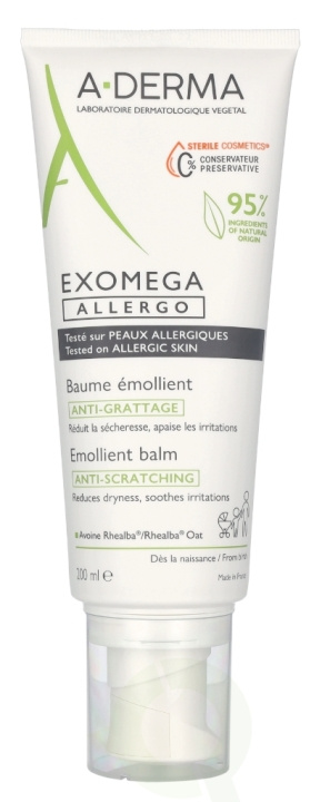 A-Derma Exomega Allergo Emollient Balm 200 ml i gruppen SKØNHED & HELSE / Hudpleje / Ansigt / Dagcreme hos TP E-commerce Nordic AB (D05679)