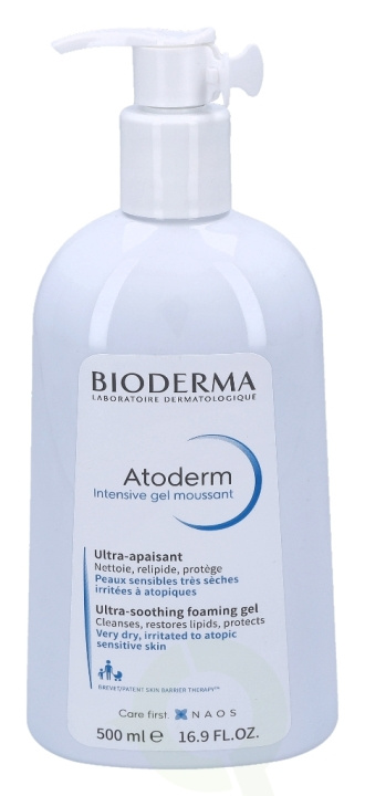 Bioderma Atoderm Intensive Gel Moussant 500 ml Very Dry, Irritated To Atopic Sensitive Skin i gruppen SKØNHED & HELSE / Hudpleje / Ansigt / Dagcreme hos TP E-commerce Nordic AB (D05681)