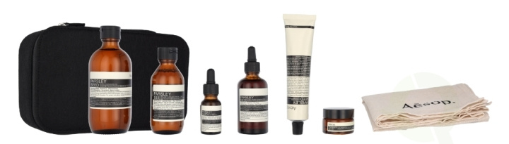 AESOP Parsley Seed Extended Anti-Oxidant Skin Care Kit 445 ml Cleansing Oil 200ml/Toner 100ml/Serum 60ml/Eye Cream 10ml/Masque 60ml/Treatment 15ml i gruppen SKØNHED & HELSE / Hudpleje / Ansigt / Dagcreme hos TP E-commerce Nordic AB (D05970)