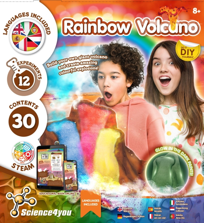 Science4you Rainbow Volcano (40329) i gruppen LEGETØJ, BØRN & BABY / Legetøj / Eksperiment og gør det selv hos TP E-commerce Nordic AB (D06536)