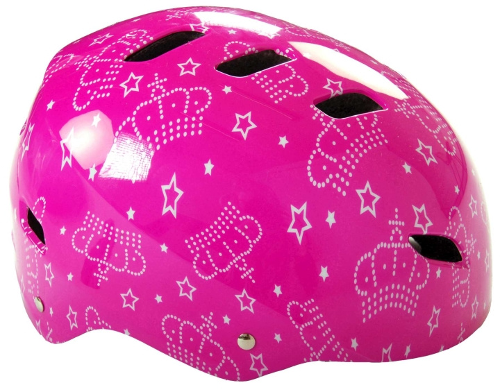Volare Cykel- og skaterhjelm - Pink Queen (915) i gruppen SPORT, FRITID & HOBBY / Sportsudstyr / Cykel tilbehør / Hjelme hos TP E-commerce Nordic AB (D06743)