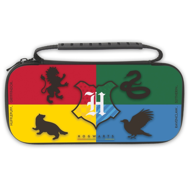 Trade Invaders Harry Potter - Slim carrying case - 4 Houses i gruppen HJEMMEELEKTRONIK / Spilkonsoller og tilbehør / Nintendo Switch / Tilbehør hos TP E-commerce Nordic AB (D07233)