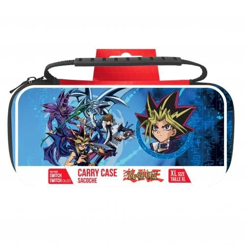 Trade Invaders Yu-Gi-Oh! - XL-taske til Switch og Switch Oled - Blå - Gruppe i gruppen HJEMMEELEKTRONIK / Spilkonsoller og tilbehør / Nintendo Switch / Tilbehør hos TP E-commerce Nordic AB (D07260)