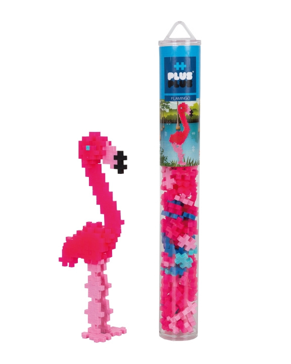 Plus Plus Flamingo / 100 stk Tube (4242) i gruppen LEGETØJ, BØRN & BABY / Legetøj / Bygge legesager / Klodser hos TP E-commerce Nordic AB (D07371)