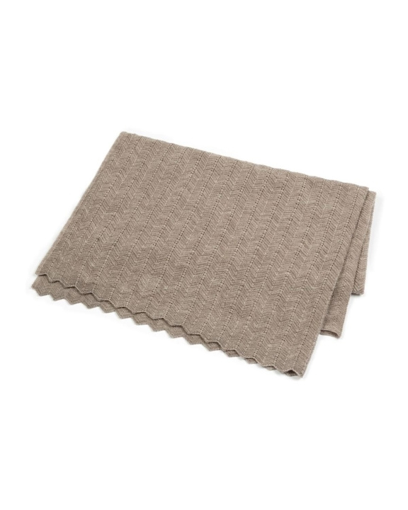 Smallstuff Babytæppe Fishbone Merinould - Natur i gruppen LEGETØJ, BØRN & BABY / Børnetekstiler / Babydyner hos TP E-commerce Nordic AB (D07405)