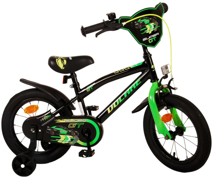 Volare Børnecykel 14 - Super GT Grøn (21382) i gruppen LEGETØJ, BØRN & BABY / Udeleg & Sport / Cykler og scootere hos TP E-commerce Nordic AB (D07635)