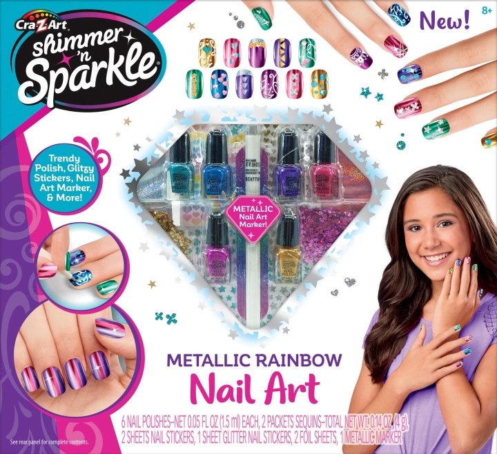 Shimmer ’n Sparkle Shimmer \'n Sparkle - Metallic Rainbow Nail Art (65540) i gruppen LEGETØJ, BØRN & BABY / Legetøj / Udklædning hos TP E-commerce Nordic AB (D07722)