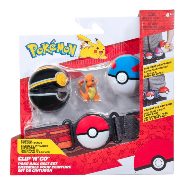 Pokémon Clip N Go-bæltesæt Charmander (PKW3647) i gruppen LEGETØJ, BØRN & BABY / Legetøj / Figurer, miniaturer og tilbehør hos TP E-commerce Nordic AB (D07732)