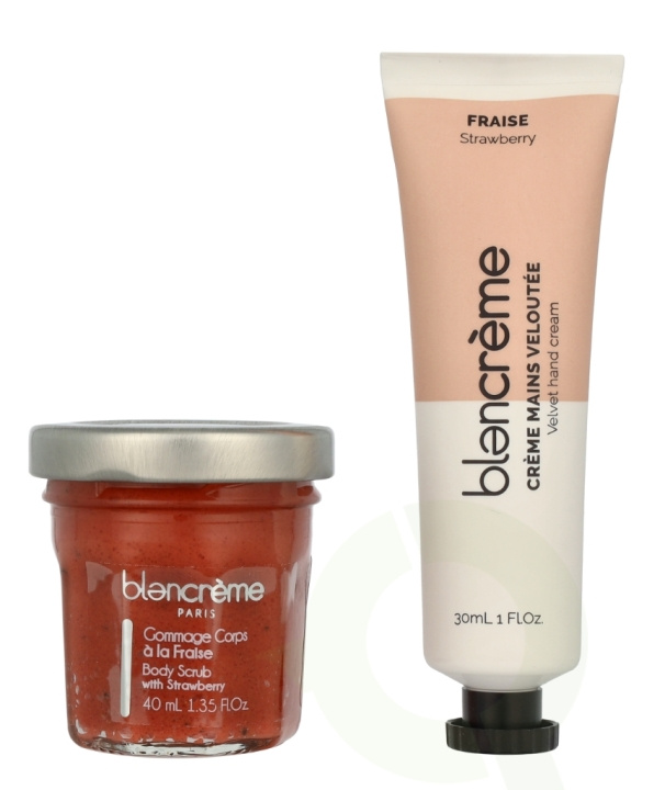 Blancreme Hand Cream Duo 70 ml Hand Cream 30ml/Scrub 40ml - Strawberry/Pomegrante i gruppen SKØNHED & HELSE / Manicure / pedicure / Håndcreme hos TP E-commerce Nordic AB (D07806)