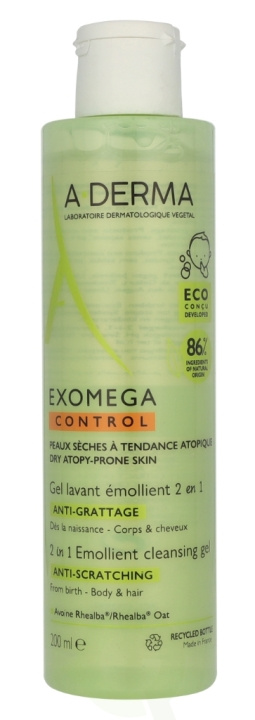 A-Derma Exomega Control Emollient Cleansing Gel 2 in 1 200 ml i gruppen SKØNHED & HELSE / Hudpleje / Ansigt / Dagcreme hos TP E-commerce Nordic AB (D07966)
