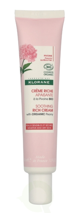 Klorane Soothing Rich Cream With Organic Peony 40 ml i gruppen SKØNHED & HELSE / Hudpleje / Ansigt / Dagcreme hos TP E-commerce Nordic AB (D08162)