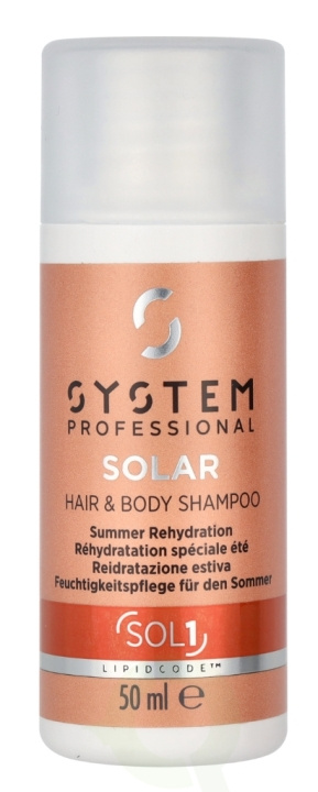 Wella System P. - Lipid Code - Solar Hair&Body Shampoo SOL1 50 ml i gruppen SKØNHED & HELSE / Hår og styling / Hårpleje / Shampoo hos TP E-commerce Nordic AB (D08298)