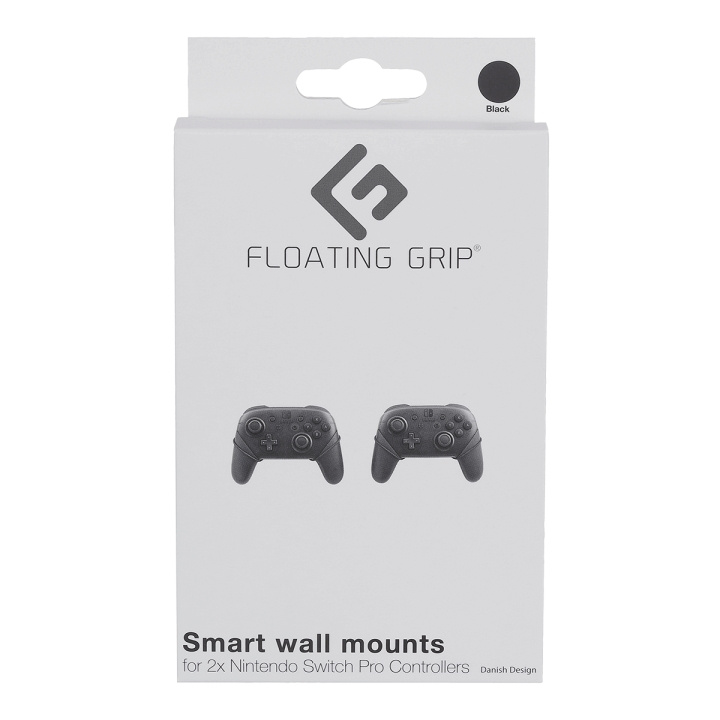 FLOATING GRIP Nintendo Switch Pro Controller-vægbeslag fra FLOATING GRIP®, sort i gruppen HJEMMEELEKTRONIK / Spilkonsoller og tilbehør / Nintendo Switch / Tilbehør hos TP E-commerce Nordic AB (D08471)