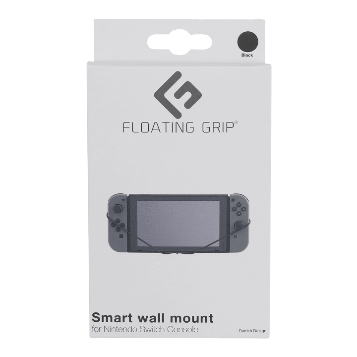 FLOATING GRIP Vægbeslag til Nintendo Switch-konsol fra FLOATING GRIP®, sort i gruppen HJEMMEELEKTRONIK / Spilkonsoller og tilbehør / Nintendo Switch / Tilbehør hos TP E-commerce Nordic AB (D08472)