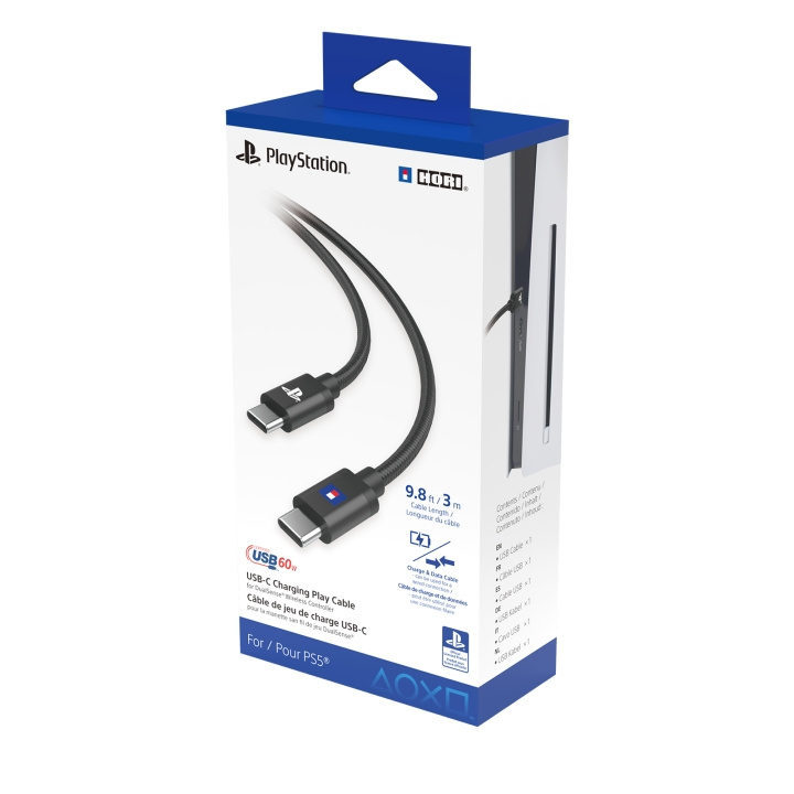 Hori USB-C opladningskabel til DualSense Wireless Controller 3m i gruppen HJEMMEELEKTRONIK / Spilkonsoller og tilbehør / Sony PlayStation 5 / Tilbehør hos TP E-commerce Nordic AB (D08677)