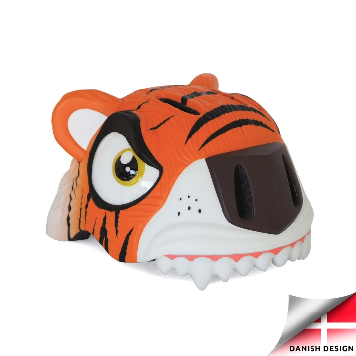 Crazy Safety Tiger cykelhjelm - orange (100101-01-01) i gruppen SPORT, FRITID & HOBBY / Sportsudstyr / Cykel tilbehør / Hjelme hos TP E-commerce Nordic AB (D08746)