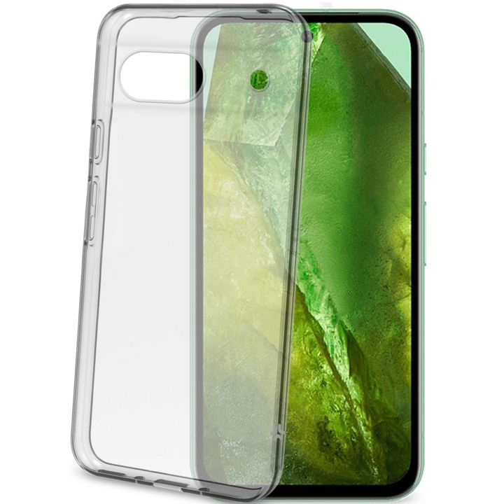 Celly Gelskin TPU Cover Google Pixel 8A Transparent i gruppen SMARTPHONES & TABLETS / Mobil Beskyttelse / Google hos TP E-commerce Nordic AB (D09093)