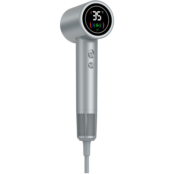 Denver Hairdryer with LED display Silver i gruppen SKØNHED & HELSE / Hår og styling / Styling værktøjer / Hårtørrere hos TP E-commerce Nordic AB (D09111)