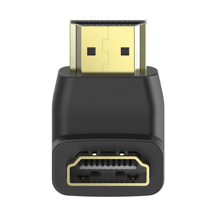 Hama Adapter Hdmi 270 Grader Guld Sort i gruppen HJEMMEELEKTRONIK / Kabler og adaptere / HDMI hos TP E-commerce Nordic AB (D09190)