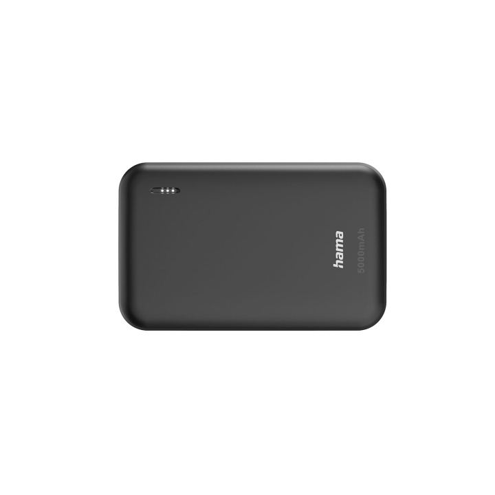Hama Powerbank 5000mAh 2xUSB-A Anthracite i gruppen SMARTPHONES & TABLETS / Opladere og kabler / Powerbanks hos TP E-commerce Nordic AB (D09250)