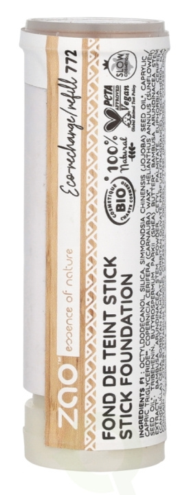 Zao Foundation Stick - Refill 10 g #772 Beige Dore i gruppen SKØNHED & HELSE / Makeup / Makeup ansigt / Foundation hos TP E-commerce Nordic AB (D09302)