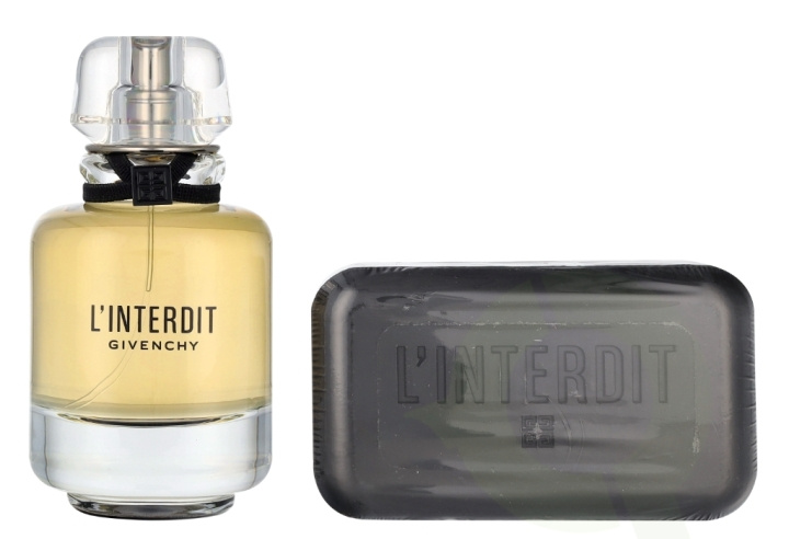Givenchy L\'Interdit Giftset 200 ml Edp Spray 50ml/Perfumed Soap 150gr i gruppen SKØNHED & HELSE / Duft & Parfume / Parfume / Parfume til hende hos TP E-commerce Nordic AB (D09472)