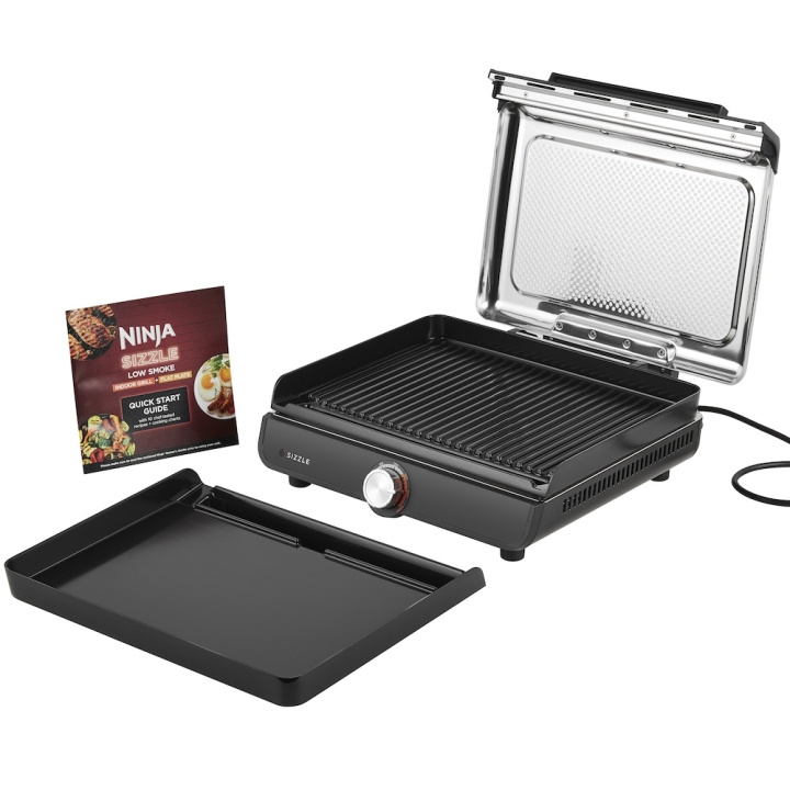 Ninja GR101EU Sizzle Griddle & Grill 1450W Sort i gruppen HJEM, HUS & HAVE / Have og gårdhave / Grill og Grill Tilbehør hos TP E-commerce Nordic AB (D10219)
