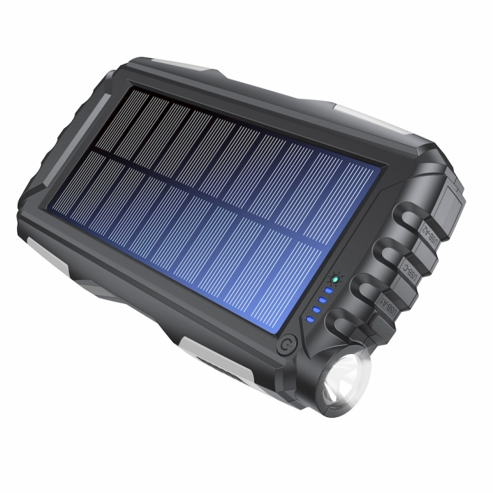 Denver PSO-20010 MK2 Solar Powerbank 20000 mAh i gruppen SMARTPHONES & TABLETS / Opladere og kabler / Powerbanks hos TP E-commerce Nordic AB (D10228)