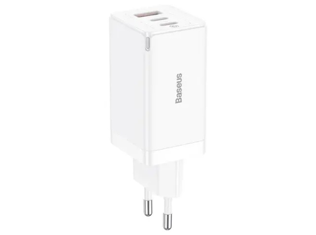 Baseus GaN5 Pro Strømforsyningsadapter 65Watt Hvid i gruppen SMARTPHONES & TABLETS / Opladere og kabler / Vægoplader / Væg oplader Type C hos TP E-commerce Nordic AB (D10245)