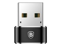Baseus USB-C adapter Sort i gruppen COMPUTERTILBEHØR / Kabler og adaptere / USB / USB-A / Adaptere hos TP E-commerce Nordic AB (D10282)