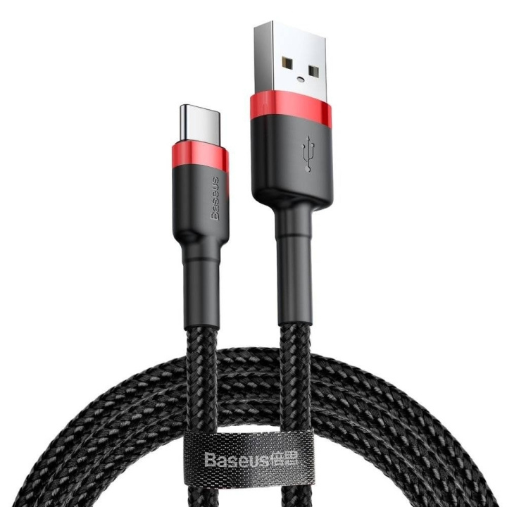 Baseus USB-A 2.0 til USB-C kabel 0.5m sort i gruppen COMPUTERTILBEHØR / Kabler og adaptere / USB / USB-C hos TP E-commerce Nordic AB (D10307)