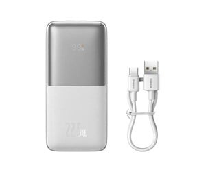Baseus Bipow Pro 10000mAh 2xUSB USB-C 22.5W (white) Powerbank i gruppen SMARTPHONES & TABLETS / Opladere og kabler / Powerbanks hos TP E-commerce Nordic AB (D10312)