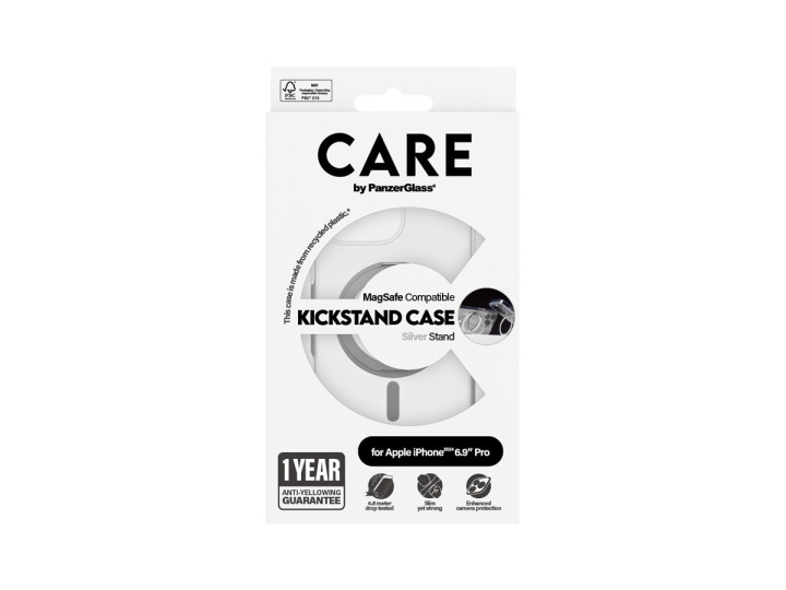PanzerGlass CARE by PanzerGlass Beskyttelsescover Sølv Gennemsigtig i gruppen SMARTPHONES & TABLETS / Mobil Beskyttelse / Apple / iPhone 16 hos TP E-commerce Nordic AB (D10326)