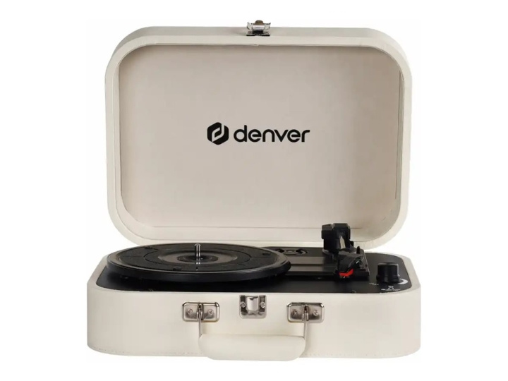 Denver VPL-130 Pladespiller Stereo Hvid i gruppen HJEMMEELEKTRONIK / Lyd & billede / Hjemmebiograf, HiFi & Bærbar / Kompakt stereo & pladespiller hos TP E-commerce Nordic AB (D10360)