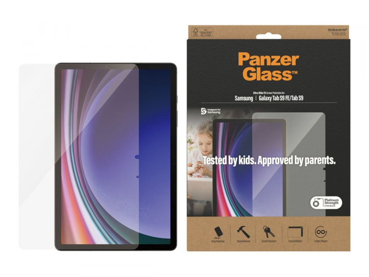 PanzerGlass Skærmbeskytter Samsung Galaxy Tab S9 i gruppen SMARTPHONES & TABLETS / Tablet beskyttelse / Samsung tablets hos TP E-commerce Nordic AB (D10411)