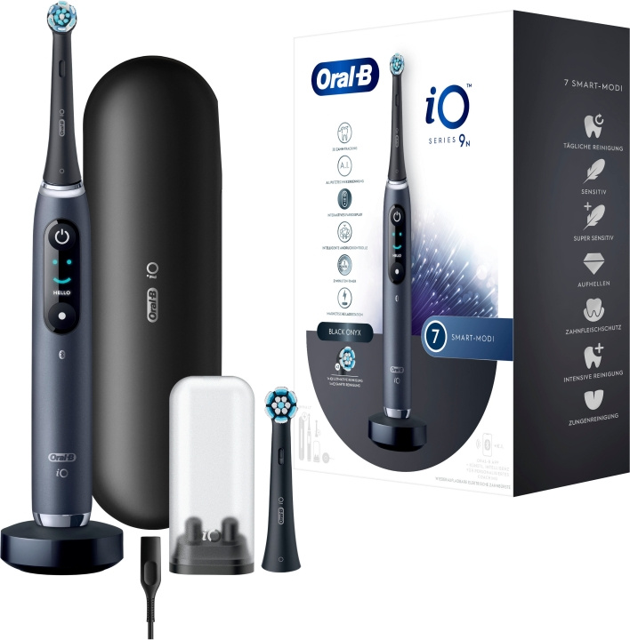 Oral B iO Serie 9N Electric toothbrush, Black Onyx i gruppen SKØNHED & HELSE / Oral pleje / Elektriske tandbørster hos TP E-commerce Nordic AB (D10470)