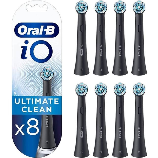 Oral B Elektrisk Børstehoveder Io Ultimate Clean, 8-Pack Sort i gruppen SKØNHED & HELSE / Oral pleje / Tilbehør til elektriske tandbørster hos TP E-commerce Nordic AB (D10485)