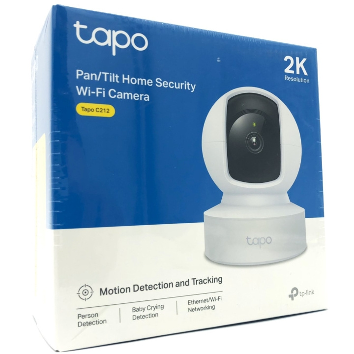 TP-Link Tapo C212 V2 Netværksovervågningskamera 2560 x 1440 i gruppen HJEM, HUS & HAVE / Alarm, Sikkerhed & Overvågning / Overvågningskameraer / Digital (netværk) / Indendørs kameraer hos TP E-commerce Nordic AB (D10520)