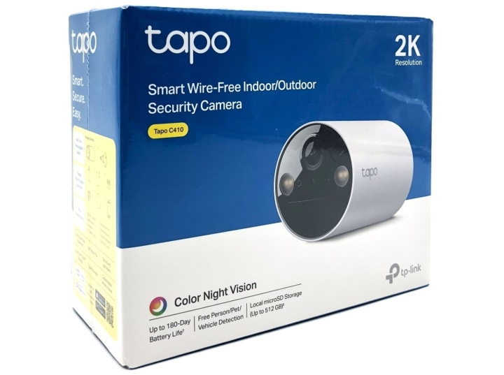 TP-Link Tapo C410 V1 Netværksovervågningskamera Udendørs Indendørs 2304 x 1296 i gruppen HJEM, HUS & HAVE / Alarm, Sikkerhed & Overvågning / Overvågningskameraer / Digital (netværk) / Indendørs kameraer hos TP E-commerce Nordic AB (D10549)