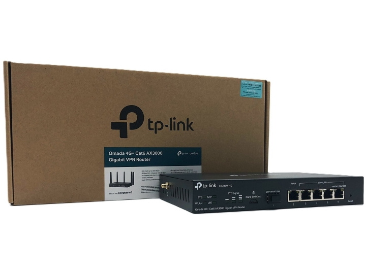TP-Link Omada ER706W-4G V1 Trådløs router Desktop Væg-monterbar i gruppen COMPUTERTILBEHØR / Netværk / Routere hos TP E-commerce Nordic AB (D10630)
