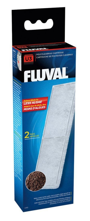 Fluval Poly/Clearmax-filterpatron Fluval U3 - (126.2482) i gruppen HJEM, HUS & HAVE / Tilbehør til dyr / Akvarium tilbehør hos TP E-commerce Nordic AB (D10741)